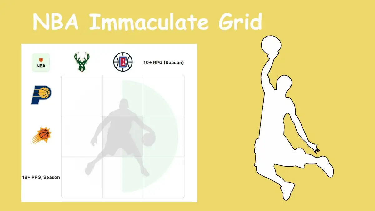 Which players have achieved the feat of averaging 10+ rebounds per game (RPG) in a season while playing for the Indiana Pacers? NBA Immaculate Grid answers January 04 2024