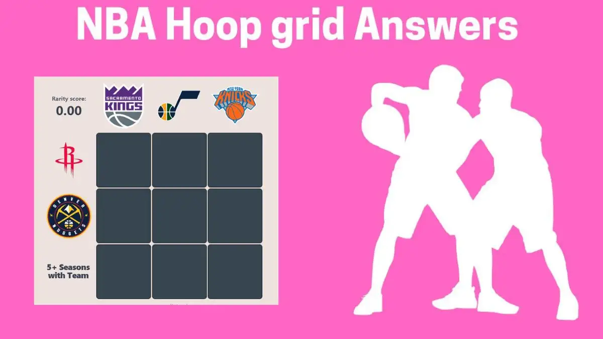 Which Players Have Played for Both Denver Nuggets and Utah Jazz in Their Careers? HoopGrids Immaculate Grid answers January 08 2024