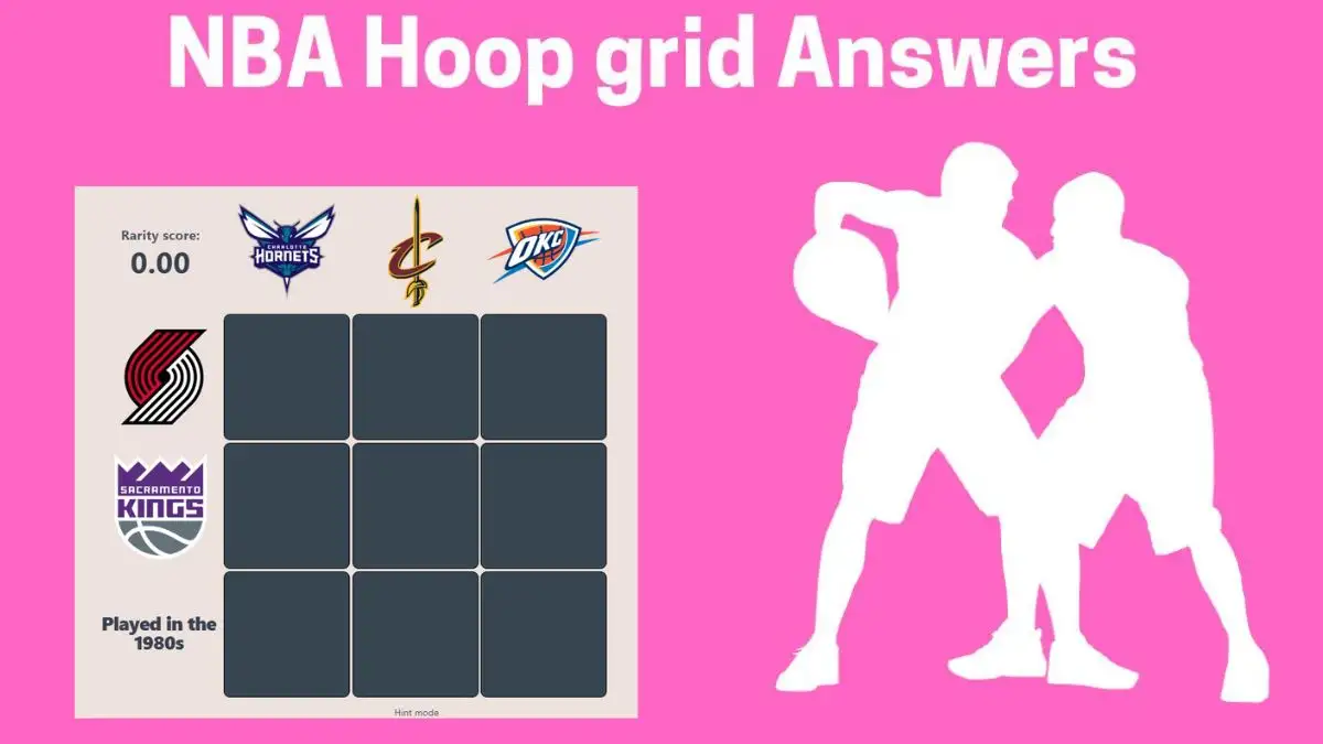 Which Players Have Played for Both Portland Trail Blazers and Oklahoma City Thunder in Their Careers? HoopGrids Immaculate Grid answers January 26 2024