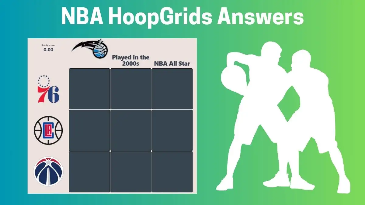 Which players have played for the Philadelphia 76ers and earned NBA All-Star? in Their Careers? HoopGrids Immaculate Grid answers January 21 2024