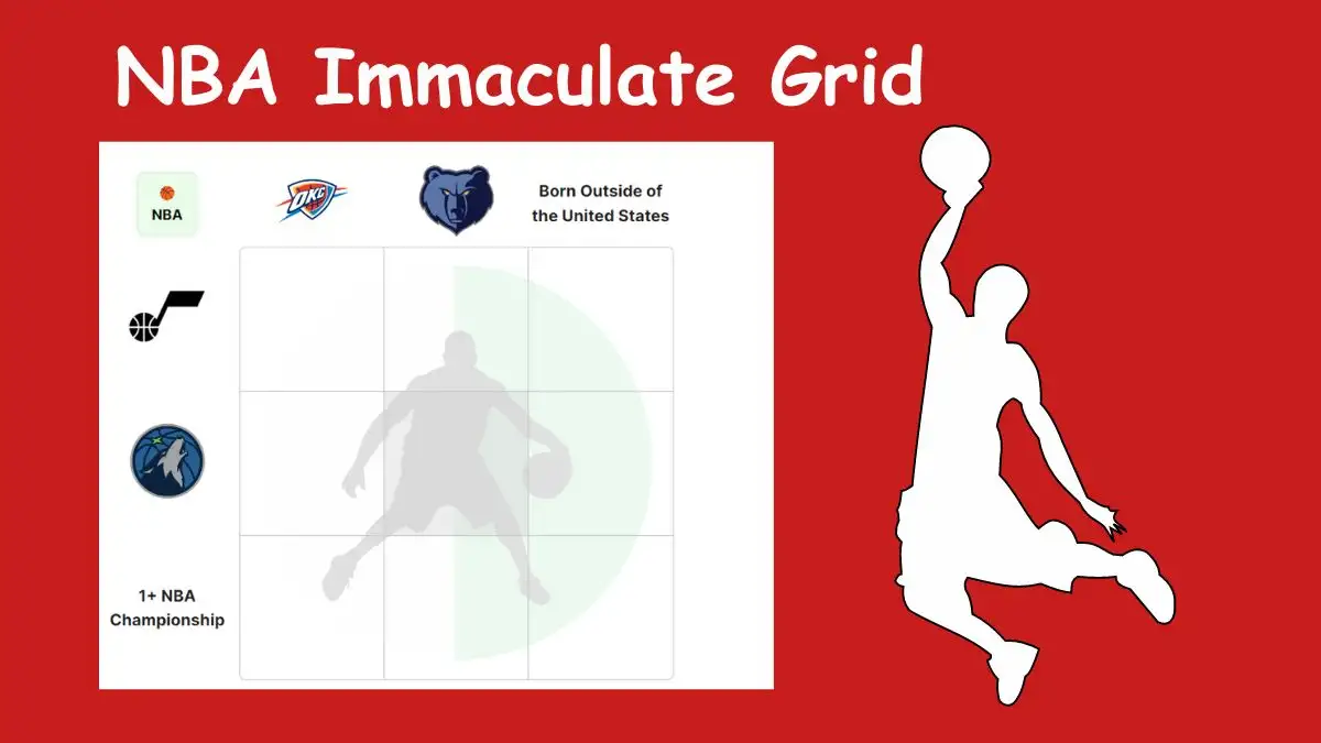 Which players have played for the Utah Jazz and were born outside of the United States? NBA Immaculate Grid answers January 19 2024