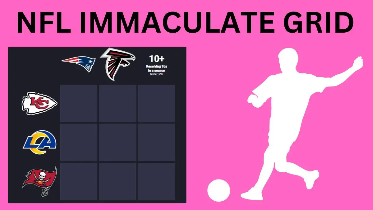 Which player who has played for Tampa Bay Buccaneers and 10+ Receiving Tds in a season? NFL Immaculate Gridiron answers February 08 2024