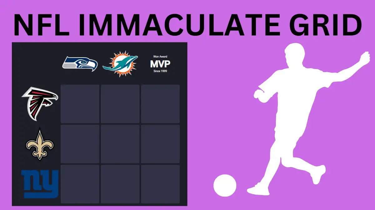 Which player who has played for both the Atlanta Falcons and Seattle Seahawks? NFL Immaculate Gridiron answers February 13 2024