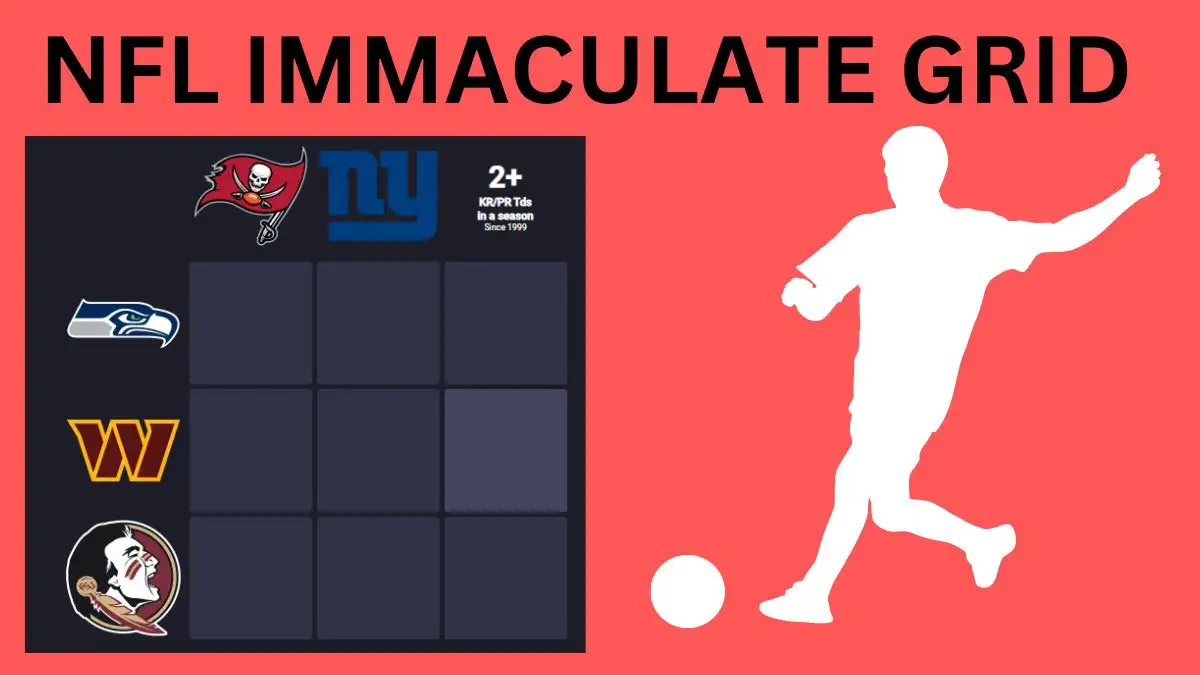 Which player who has played for Washington Commanders and 2+ KR/PR Tds in a season Since 1999? NFL Immaculate Gridiron answers February 10 2024