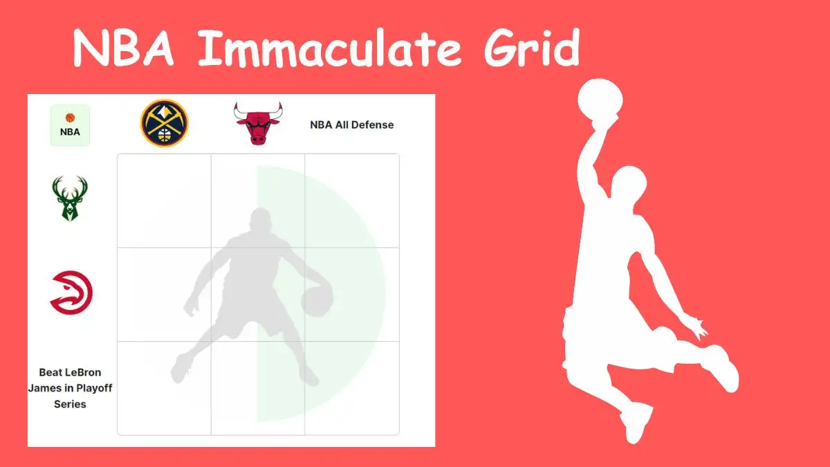 Which player who has played for a team that defeated LeBron James in a playoff series and has also been named to the NBA All-Defensive Team? NBA Immaculate Grid answers February 13 2024