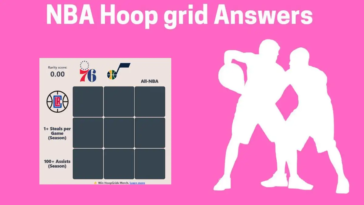 Which Players Have Played for Both 1+ Steals Per Game and All NBA in Their Careers? HoopGrids Immaculate Grid answers February 21 2024