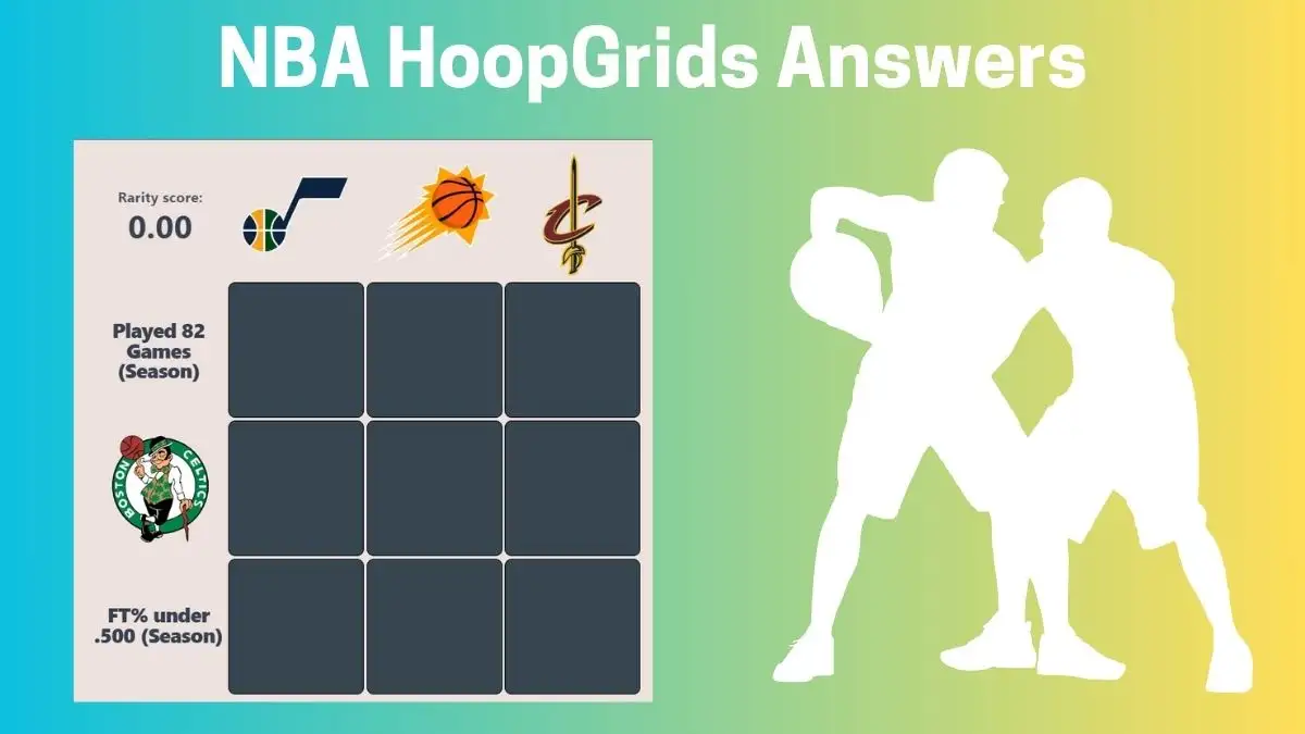 Which Players Have Played for Both Boston Celtics and Utah Jazz in Their Careers? HoopGrids Immaculate Grid answers February 07 2024