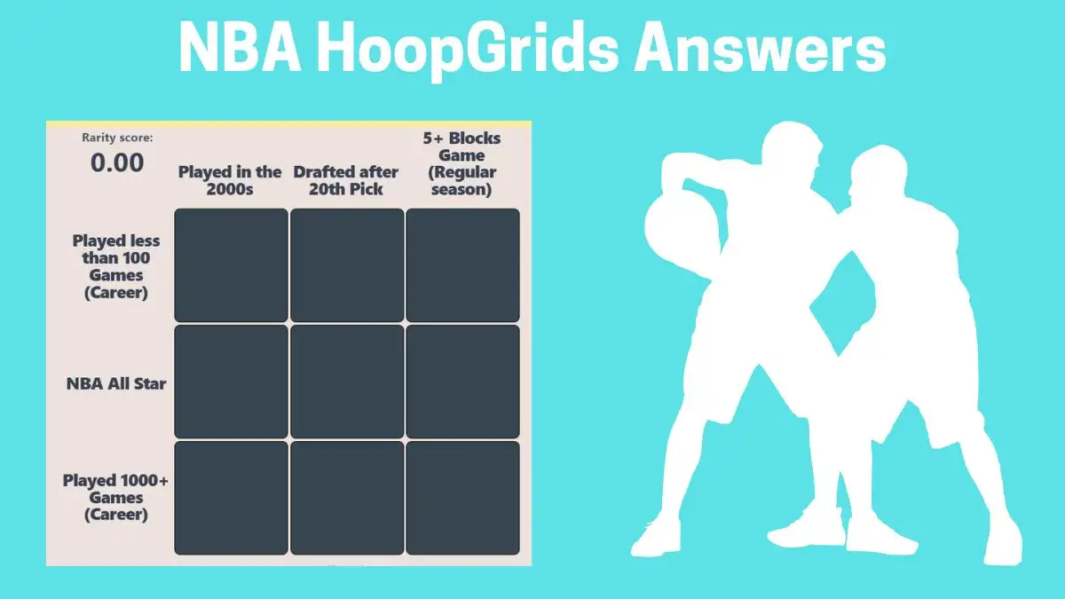 Which player who played in 1000 or more games throughout their career and played in the 2000s? HoopGrids Immaculate Grid answers February 10 2024