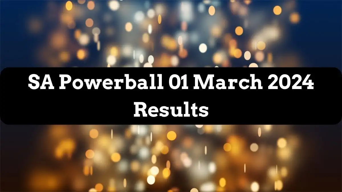 SA Powerball Results 01 March 2024